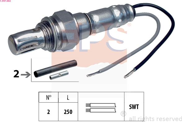 EPS 1.997.002 - Лямбда-зонд, датчик кислорода autospares.lv