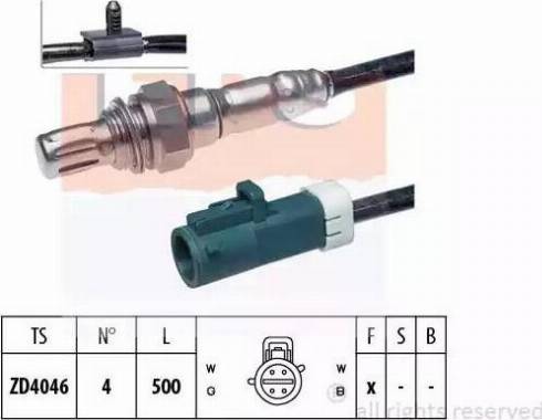 EPS 1.997.324 - Лямбда-зонд, датчик кислорода autospares.lv