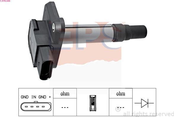 EPS 1.970.445 - Катушка зажигания autospares.lv