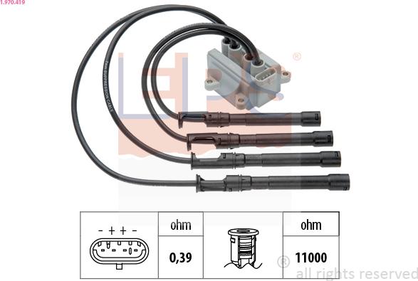 EPS 1.970.419 - Катушка зажигания autospares.lv