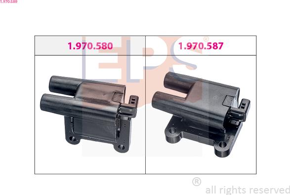 EPS 1.970.589 - Катушка зажигания autospares.lv