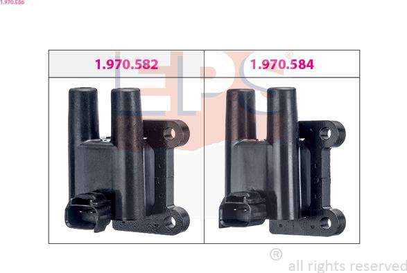 EPS 1.970.586 - Катушка зажигания autospares.lv