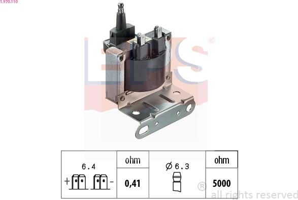 EPS 1.970.110 - Катушка зажигания autospares.lv