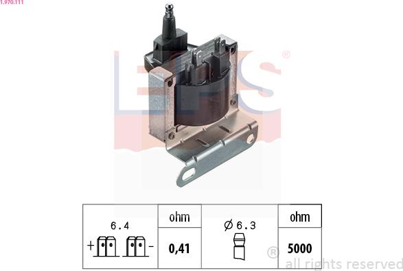 EPS 1.970.111 - Катушка зажигания autospares.lv