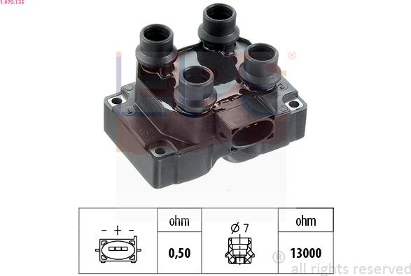 EPS 1.970.135 - Катушка зажигания autospares.lv