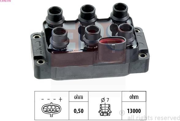 EPS 1.970.170 - Катушка зажигания autospares.lv