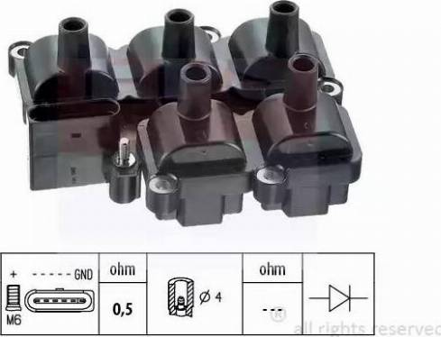 EPS 1.970.393 - Катушка зажигания autospares.lv