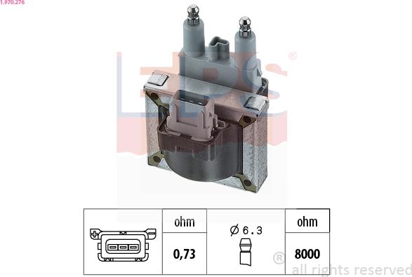 EPS 1.970.276 - Катушка зажигания autospares.lv