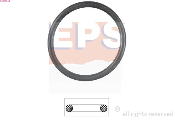 EPS 1.890.551 - Прокладка, термостат autospares.lv