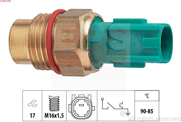 EPS 1.850.266 - Термовыключатель, вентилятор радиатора / кондиционера autospares.lv