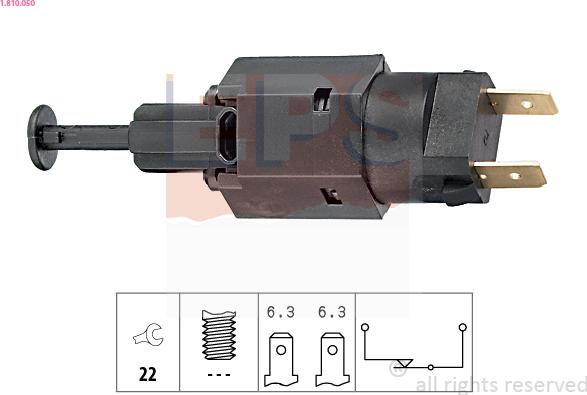 EPS 1.810.050 - Выключатель стоп сигнала / сцепления autospares.lv