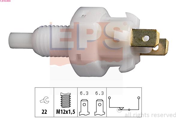 EPS 1.810.004 - Выключатель стоп сигнала / сцепления autospares.lv