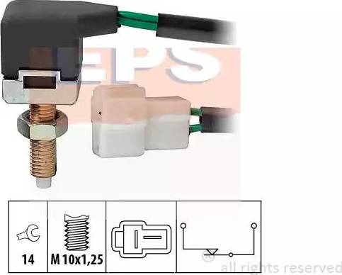 EPS 1.810.168 - Выключатель стоп сигнала / сцепления autospares.lv