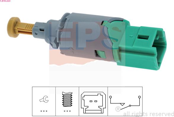 EPS 1.810.223 - Выключатель стоп сигнала / сцепления autospares.lv