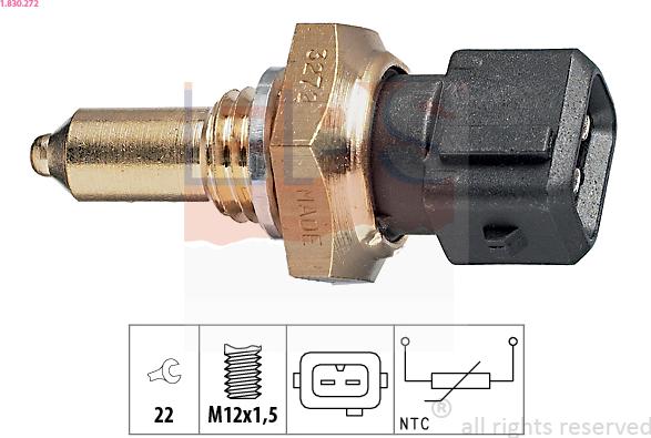 EPS 1.830.272 - Датчик, температура масла autospares.lv