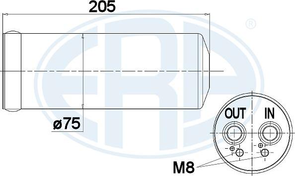 ERA 668004 - Осушитель, кондиционер autospares.lv