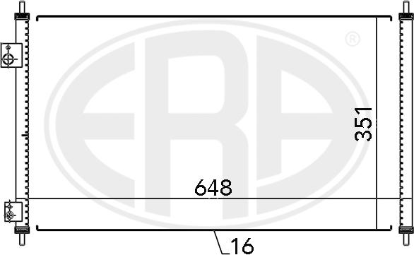 ERA 667095 - Конденсатор кондиционера autospares.lv