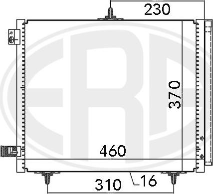 ERA 667009 - Конденсатор кондиционера autospares.lv