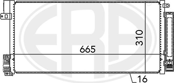 ERA 667004 - Конденсатор кондиционера autospares.lv