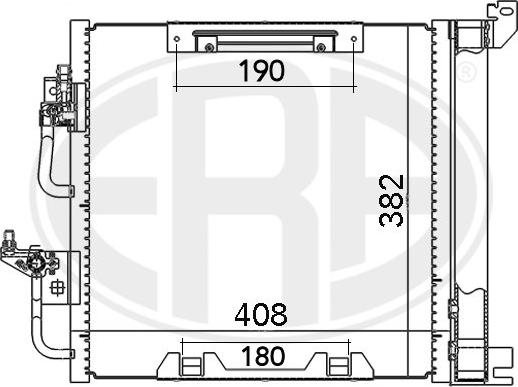 ERA 667019 - Конденсатор кондиционера autospares.lv