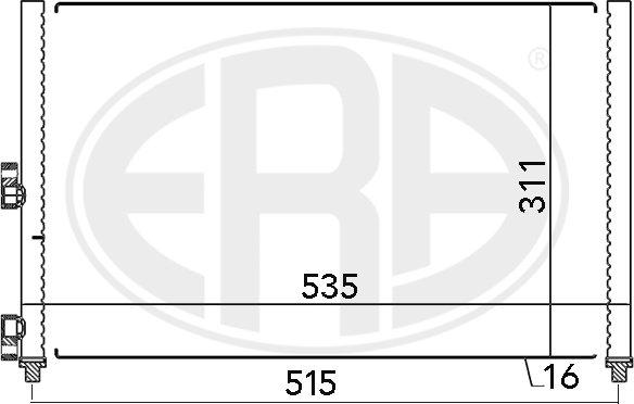 ERA 667024 - Конденсатор кондиционера autospares.lv