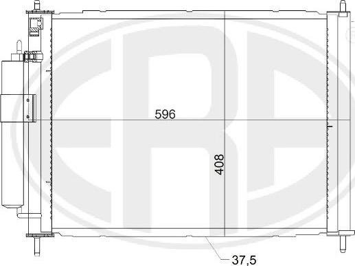 ERA 667158 - Конденсатор кондиционера autospares.lv