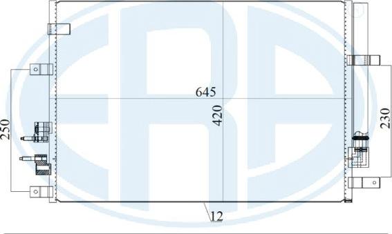 ERA 667169 - Конденсатор кондиционера autospares.lv