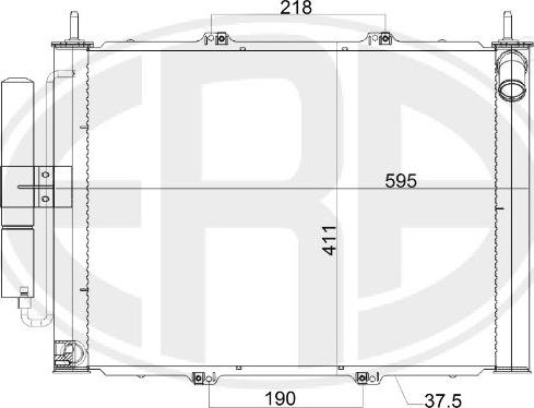 ERA 667164 - Конденсатор кондиционера autospares.lv