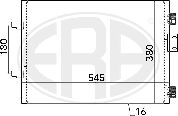 ERA 667113 - Конденсатор кондиционера autospares.lv