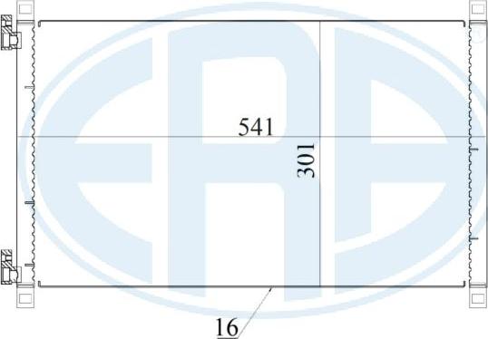 ERA 667170 - Конденсатор кондиционера autospares.lv