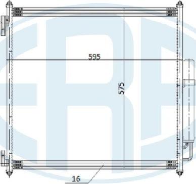 ERA 667262 - Конденсатор кондиционера autospares.lv