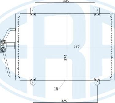 ERA 667210 - Конденсатор кондиционера autospares.lv