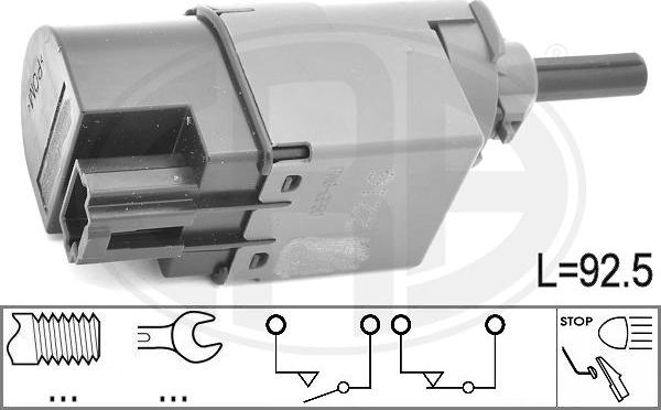 ERA 330937 - Выключатель, привод сцепления (Tempomat) autospares.lv