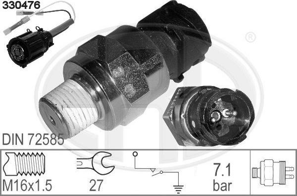 ERA 330407 - Датчик, пневматическая система autospares.lv