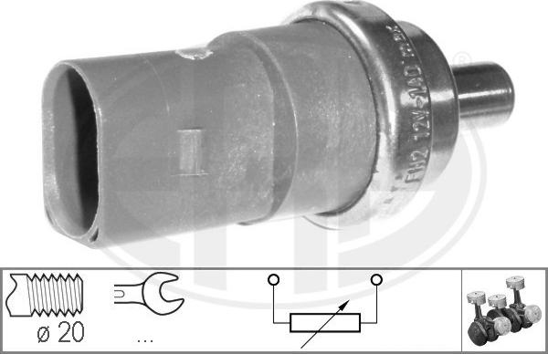 ERA 330546 - Датчик, температура охлаждающей жидкости autospares.lv