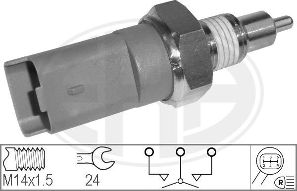 ERA 330543 - Датчик, переключатель, фара заднего хода autospares.lv