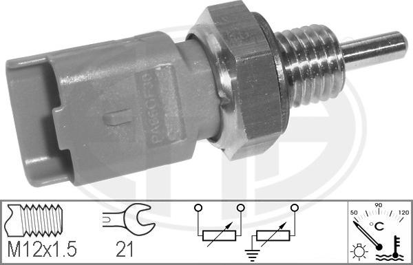 ERA 330551 - Датчик, температура охлаждающей жидкости autospares.lv