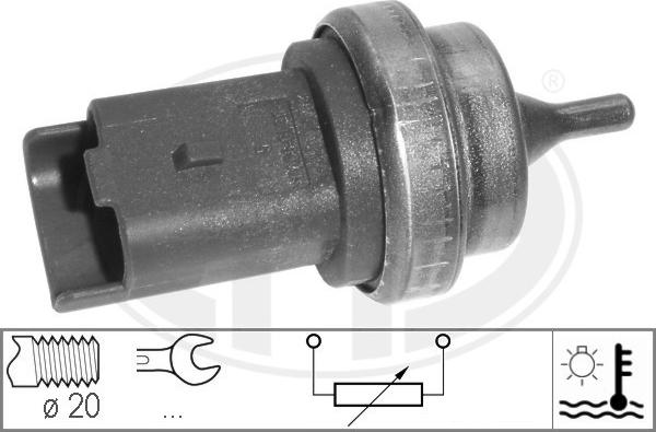 ERA 330552 - Датчик, температура охлаждающей жидкости autospares.lv