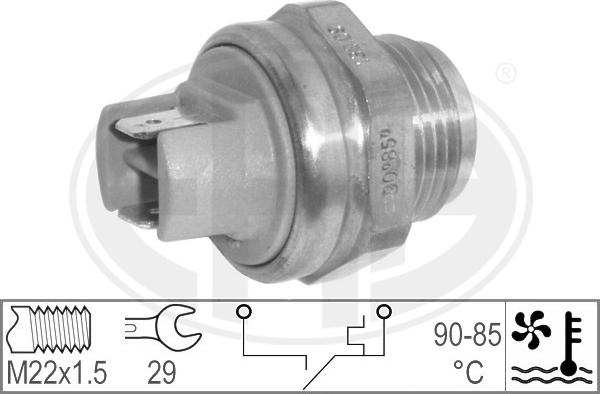 ERA 330563 - Термовыключатель, вентилятор радиатора / кондиционера autospares.lv