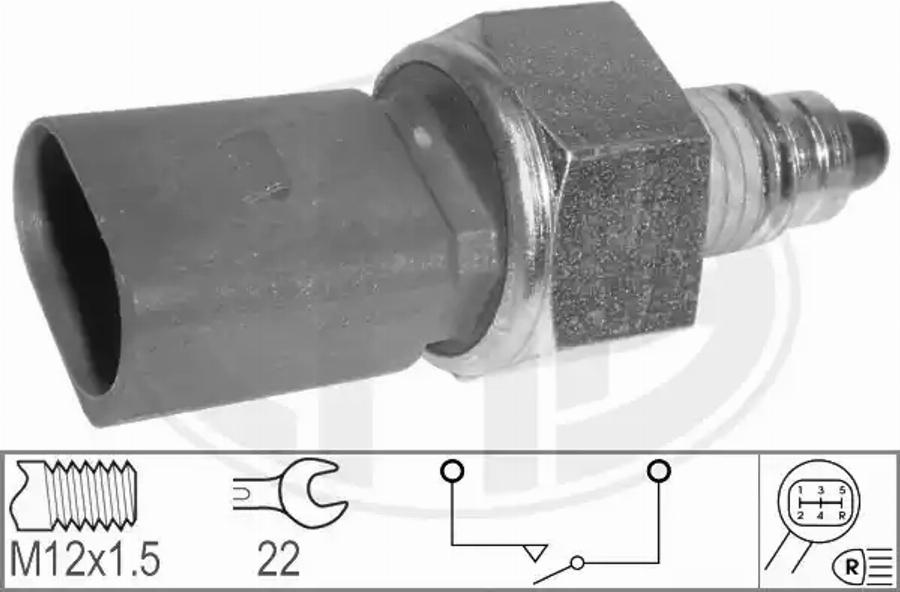 ERA 330579 - Датчик, переключатель, фара заднего хода autospares.lv