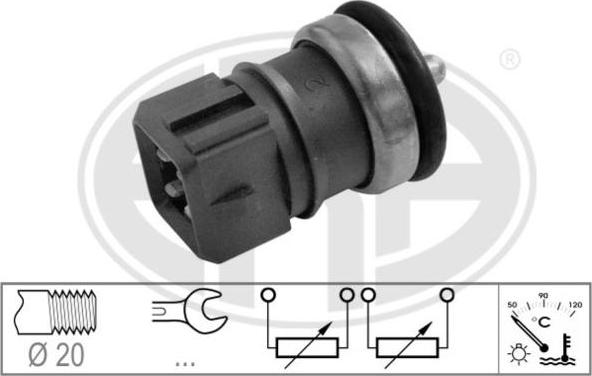 ERA 330692 - Датчик, температура охлаждающей жидкости autospares.lv