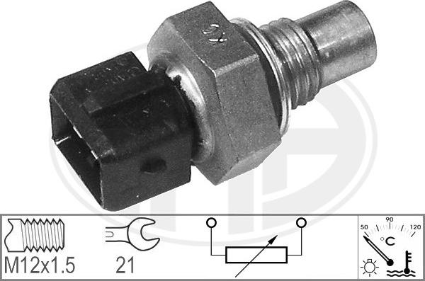 ERA 330651 - Датчик, температура охлаждающей жидкости autospares.lv