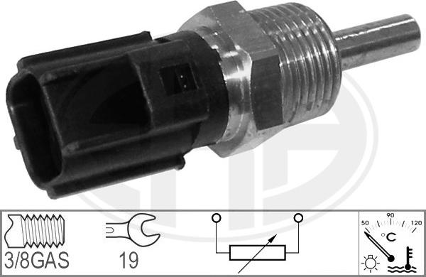 ERA 330619 - Датчик, температура охлаждающей жидкости autospares.lv