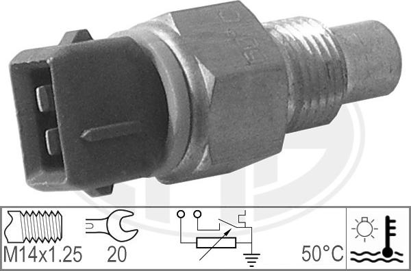 ERA 330639 - Датчик, температура охлаждающей жидкости autospares.lv