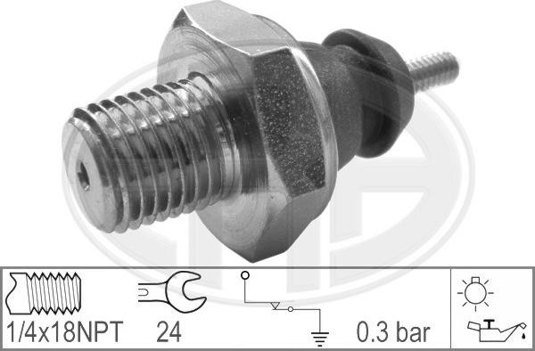 ERA 330005 - Датчик, давление масла autospares.lv