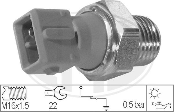 ERA 330023 - Датчик, давление масла autospares.lv