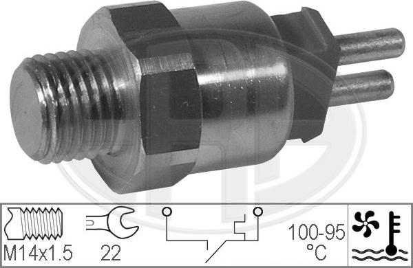 ERA 330190 - Термовыключатель, вентилятор радиатора / кондиционера autospares.lv