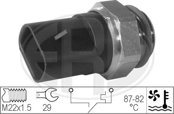 ERA 330197 - Термовыключатель, вентилятор радиатора / кондиционера autospares.lv