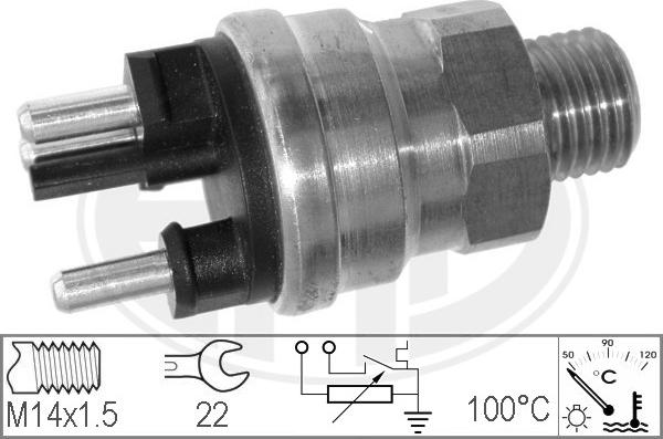 ERA 330149 - Датчик, температура охлаждающей жидкости autospares.lv