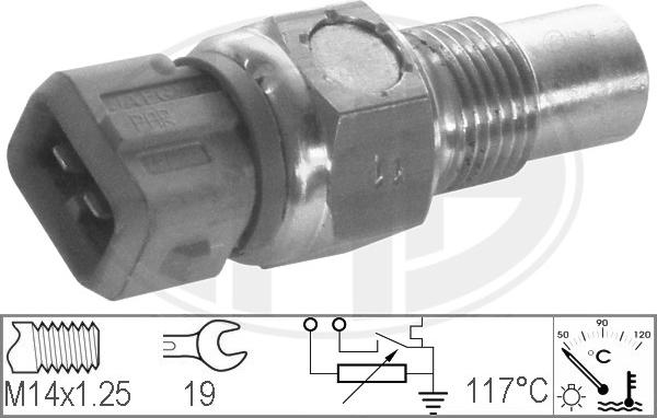 ERA 330154 - Датчик, температура охлаждающей жидкости autospares.lv